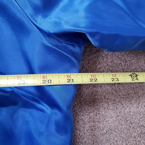 Vintage 90s Wyoming Elk Club 1990 Size S-M Mens Lightweight Royal Blue Jacket - Picture 9 of 9